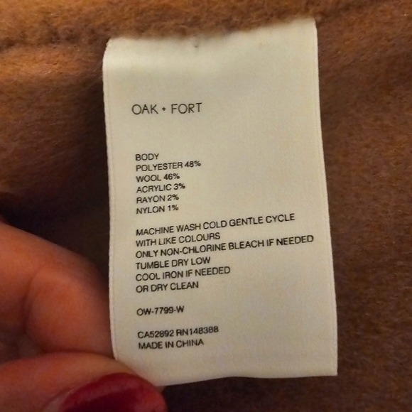 Oak+Fort Wool blend coat - Picture 15 of 15